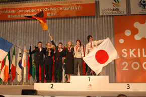 技能五輪国際大会の日本選手団の成績状況1