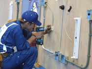 「電気工事」競技風景