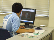 「機械製図CAD」の競技風景