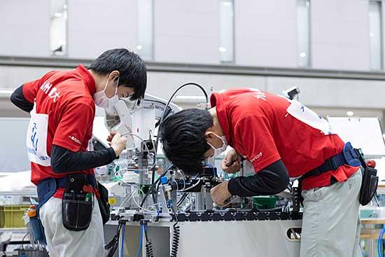 第59回技能五輪全国大会　メカトロニクス職種競技風景